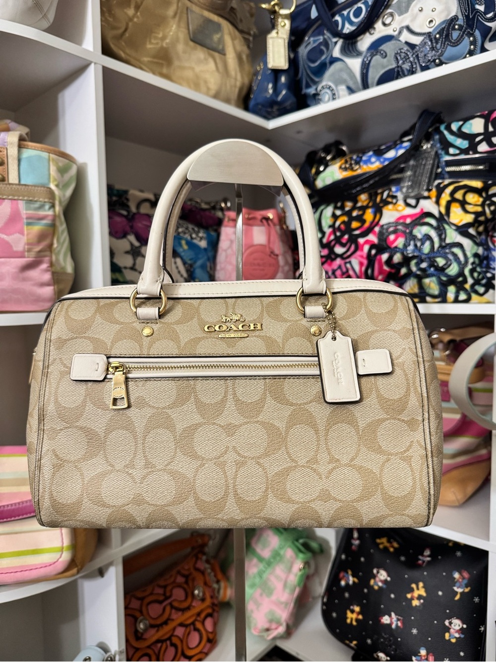 Coach Signature Canvas Rowan Satchel